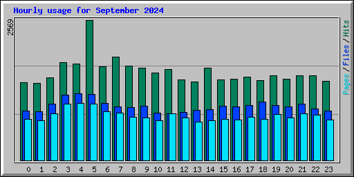Hourly usage for September 2024